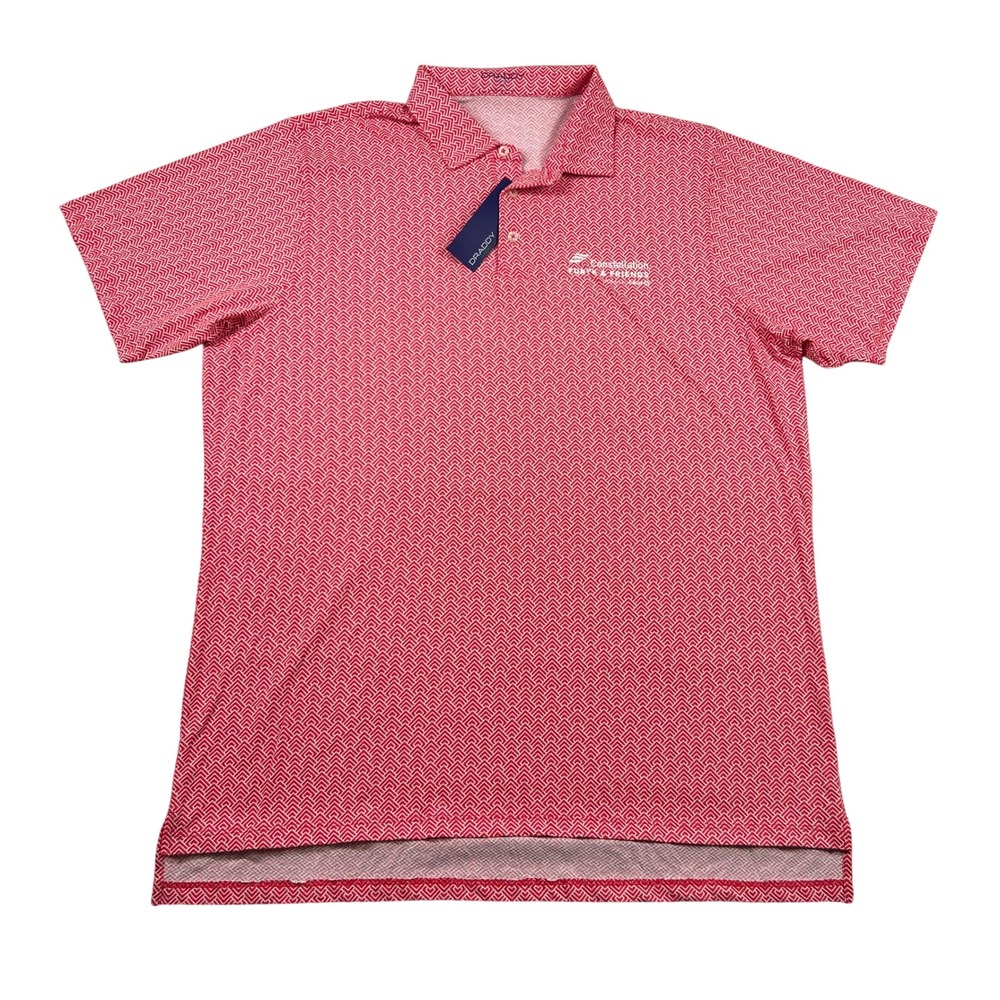 Draddy Shirt Mens XL Sport Cool Slater Golf Polo Geometric Stretch Performance